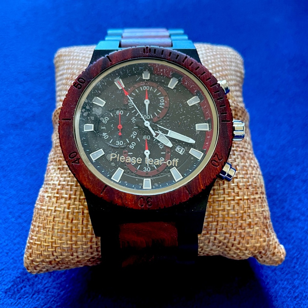 WoodForest Quadrant Wooden Wristwatch!